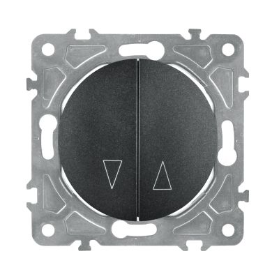 Spínač na rolety ELECTROMALT OVAL OVA1030B čierny