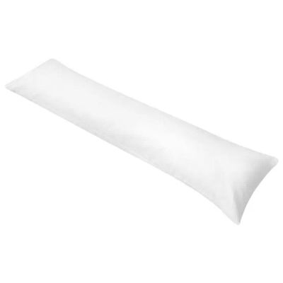 Tvarovaný vankúš pre spanie na boku, 40×145 cm, biely 131582