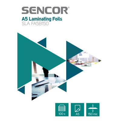 Fólie laminovacie SENCOR SLA FA5B150 A5 150mic 100ks