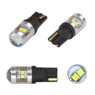 Autožiarovka LED T10 12/24V CARCLEVER 952034cb 6LED/CSP CAN-Bus biela 2ks