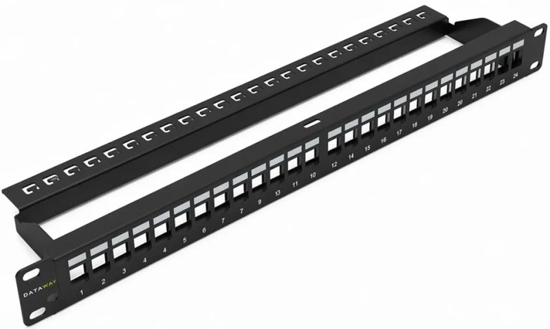 DATAWAY Patch panel LITE, 19" 24x keystone, modulárny, UNI