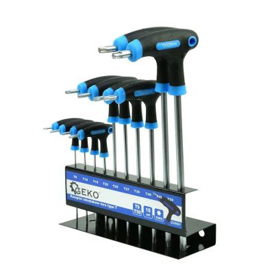 Skrutkovač T Torx GEKO G30591 sada 10ks