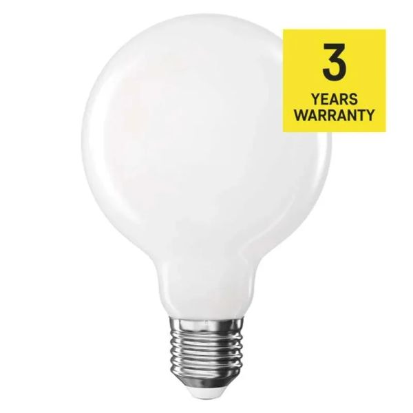 Žiarovka LED E27 7,8W G95 biela teplá EMOS ZF2D52 (75W)