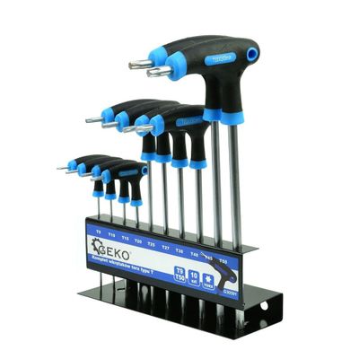 Skrutkovač T Torx GEKO G30591 sada 10ks