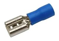 Zdierka faston 6.3 mm, vodič 1.5-2.5 mm modrá