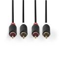 Kábel 2x Cinch konektor/2x Cinch konektor 5m NEDIS CABW24200AT50