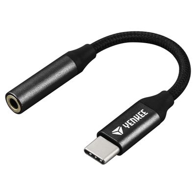 Adaptér YENKEE YTC 102 USB-C/JACK 3,5mm (na počúvanie hudby)