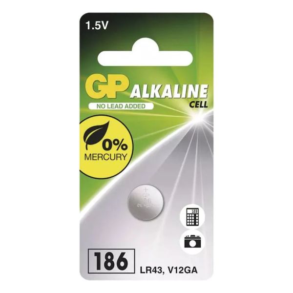 Batéria LR43 (186) GP alkalická
