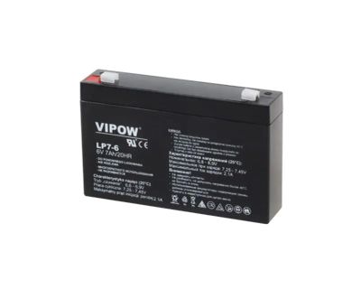 Batéria olovená 6V 7Ah VIPOW BAT0207