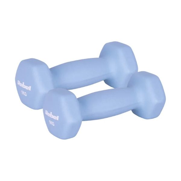 Sada liatinových a neoprénových činiek HEX REBEL RBA-2330-1 2x1 kg