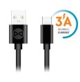 Dátový kábel Forever USB – USB-C, 1 m, 3 A, čierny