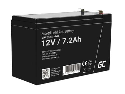 Green Cell AGM05 AGM batéria 12V 7.2Ah