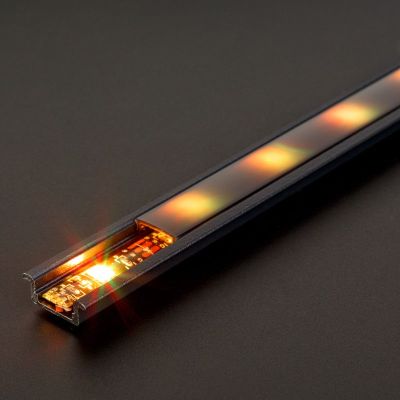 Al lišta pre LED pásy 41011A2-BK