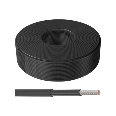 Solárny kábel 4mm2, čierny, 100m
