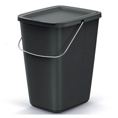 Kôš odpadkový COMPACTA Q FLAP BASIC čierny 9l