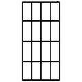 vidaXL Sprchová zástena walk-in, matné tvrdené sklo 140x195 cm