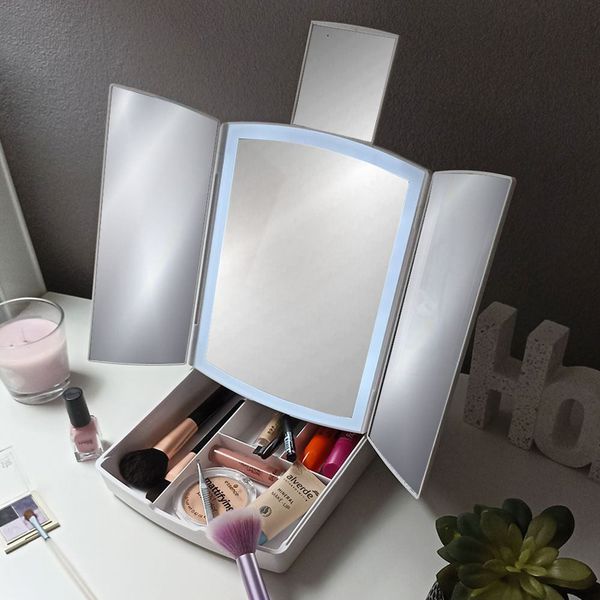Zrkadlo 4L 9828 LED skladacie