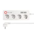 Smart predlžovací kábel 4 zásuvky 1,6m KRUGER & MATZ Connect P6 WiFi Tuya