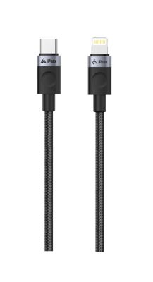 Kábel iPEAX 90010106 USB-C/Lightning 1,5 m čierny