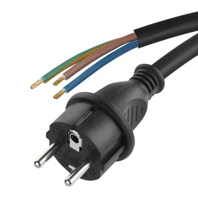 Flexo šnúra guma/neoprén 3x1,0mm2 3m čierna EMOS S03130N