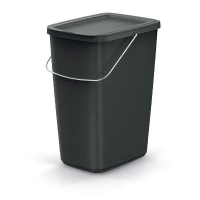 Kôš odpadkový COMPACTA Q FLAP BASIC čierny 12l