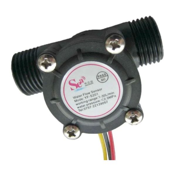 Prietokomer YF-S201 1/2" 1-30l/min pre Arduino