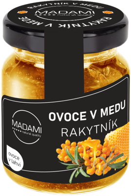 Rakytník v mede 68 g: ovocie v mede