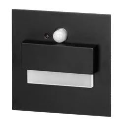 Zapustené schodiskové orientačné svietidlo ORNO TRACO LED OR-OS-6165LR3/B 12VDC, 1,5 W, 30lm, 3000K, čierna