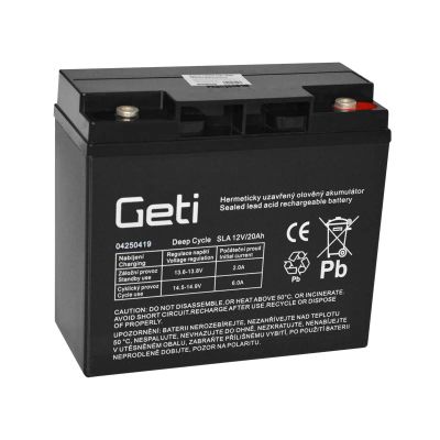 Batéria olovená 12V 20Ah GETI