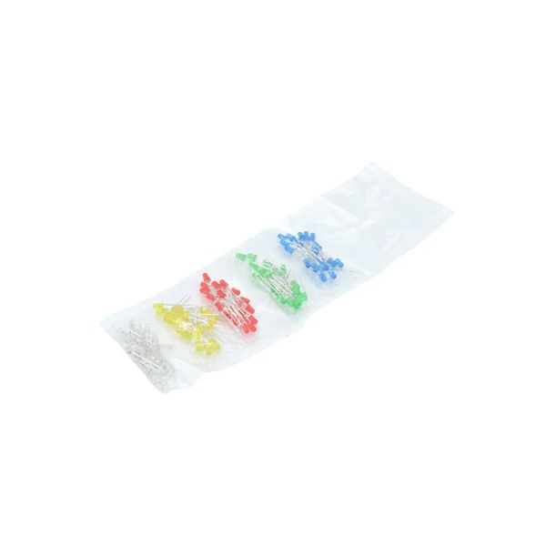 Sada LED 3mm 100ks - 5 farieb