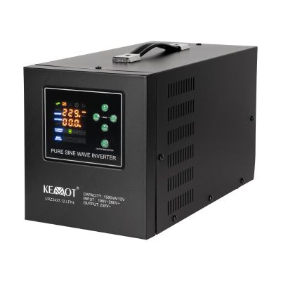 Zdroj záložný KEMOT PROsinus-1500-LFP4 12V 230V 1500VA 1050W Black URZ3427-12-LFP4