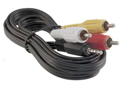 Kábel TIPA JACK 3,5 stereo 4pin/3xCINCH 1,5m