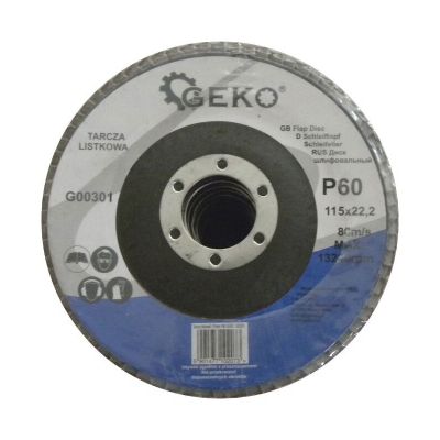 Kotúč na kov lamelový 115mm P60 GEKO G00301
