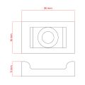 Držiak káblovej pásky DPM OPU2216W 22x16 mm 10 ks