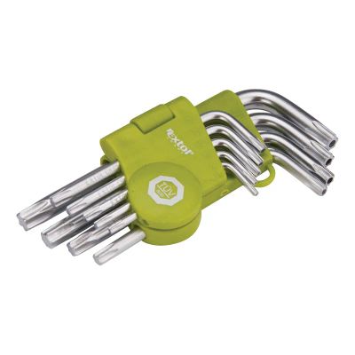 Sada L-kľúčov TORX EXTOL CRAFT 66010 9ks