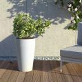 Granisil granitový květináč MONTI 55 cm Biely