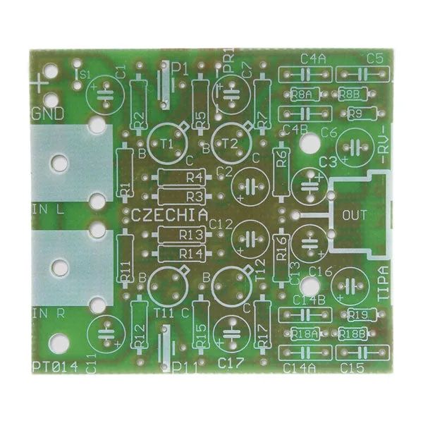 Plošný spoj TIPA PT014 Predzosilňovač pre gramofón s magnetodynamickou prenoskou