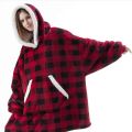 Mikinová deka 4L 10793c Red/black