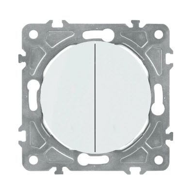 Vypínač ELECTROMALT OVAL OVA1008W biely