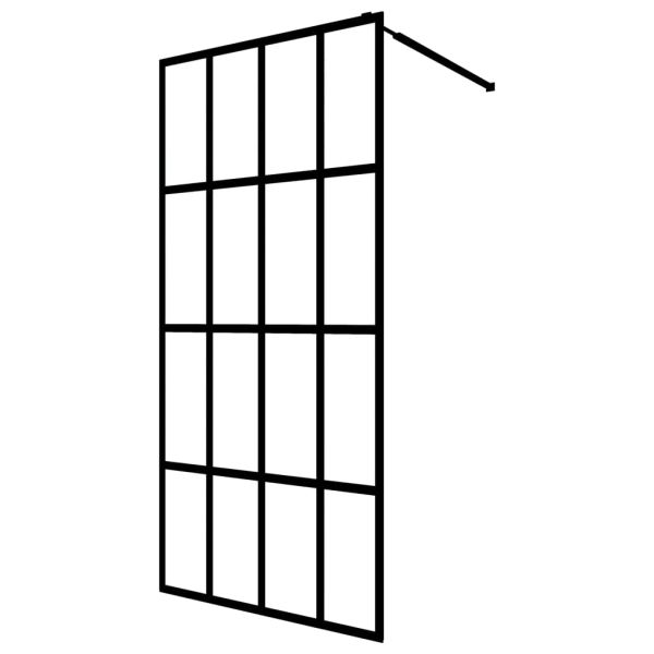 vidaXL Sprchová zástena walk-in, matné tvrdené sklo 140x195 cm