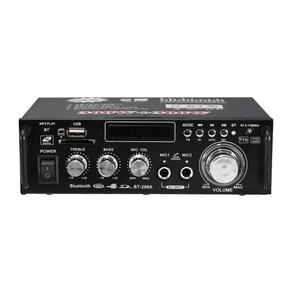 Zosilňovač, rádio, bluetooth, prehrávač MP3, karaoke BT-298A