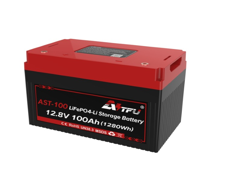 Batéria LiFePO4 12,8V 100Ah SOLARFAM AST-100 s Bluetooth ohrevom