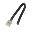 Konektor nepájivý pre RGB LED pásiky 5050 30,60LED/m o šírke 10mm s vodičom, vodeodolný IP68