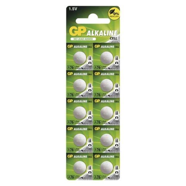 Batéria A76F (LR44) GP alkalická 10ks