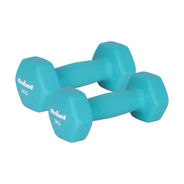 Sada liatinových a neoprénových činiek HEX REBEL RBA-2330-3 2x3kg