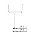 Tryska A-2131 priemer 3,1 mm