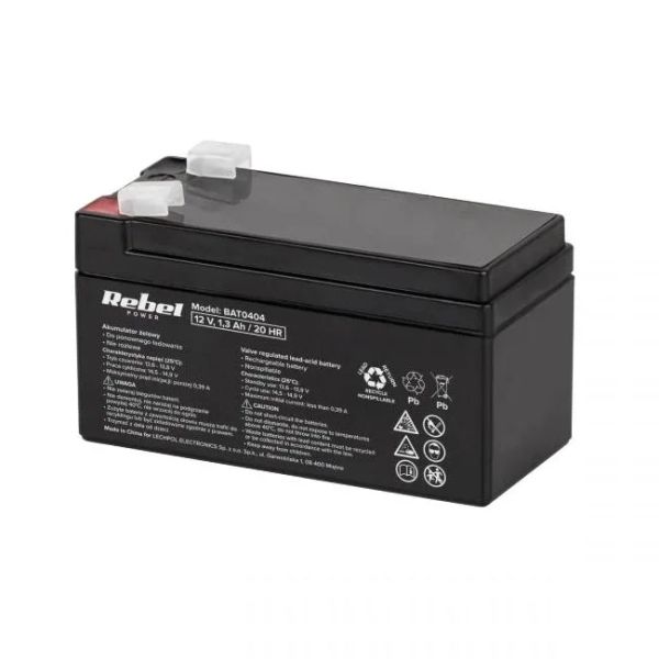 Batéria olovená 12V 1.3Ah REBEL BAT0404