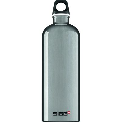 Fľaša na vodu SIGG Alu Traveller 1 l - svetlo sivá