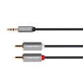 Kábel Jack 3.5mm stereo/2x Cinch 3m KRUGER & MATZ KM1216 Basic