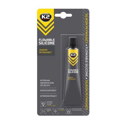Silikónové tesnenie autoskiel a reflektorov K2 FLOWABLE SILICONE 21g